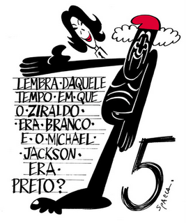 Cartum sobre o aniversário do Ziraldo
