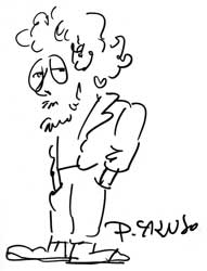 Caricatura de Luiz Agner por Paulo Caruso.