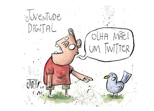 Juventude digital - cartoon