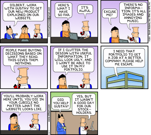 Dilbert And Product Design - Desenvolvendo novos produtos em uma grande empresa